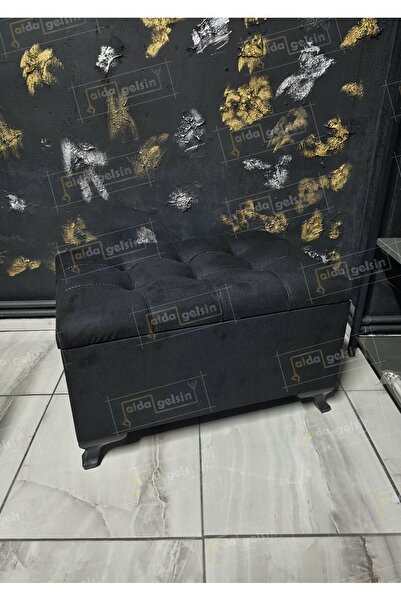 aldagelsin Çizgi Sandıklı Puf Bench 70 cm Özel Renk Ayak