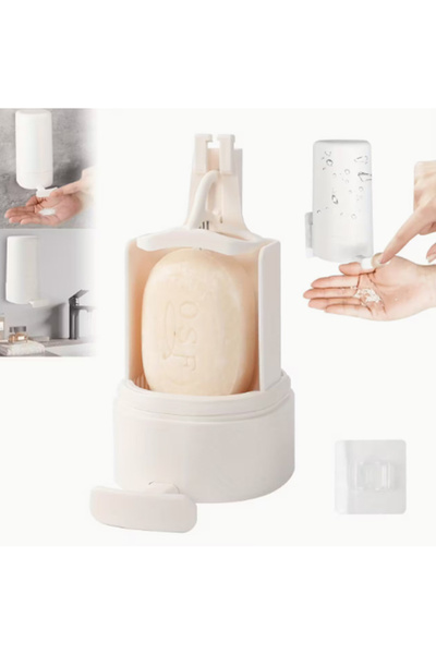 NON Wall-Mounted Soap Grinder for Bar Soap, Featuring a No-Drill Waterproof Design