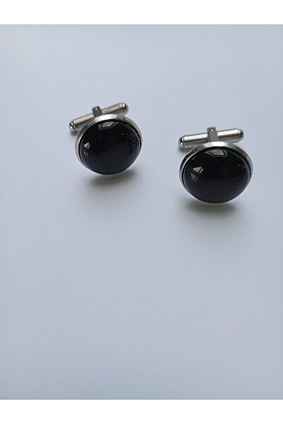 OEM Butoni barbatesti din otel inoxidabil cu piatra Onix 16mm