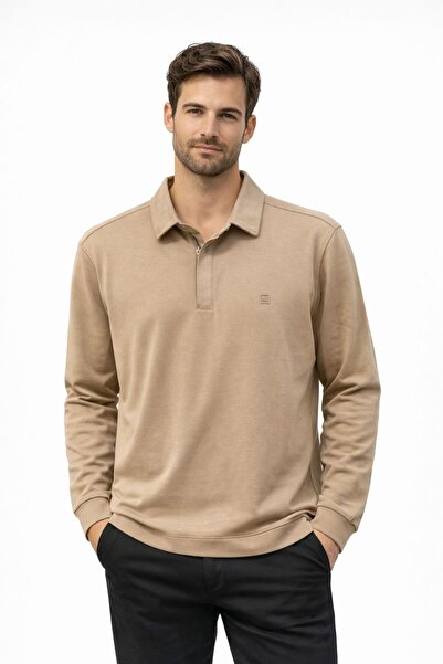 Markova Polo Collar Zippered Sweater