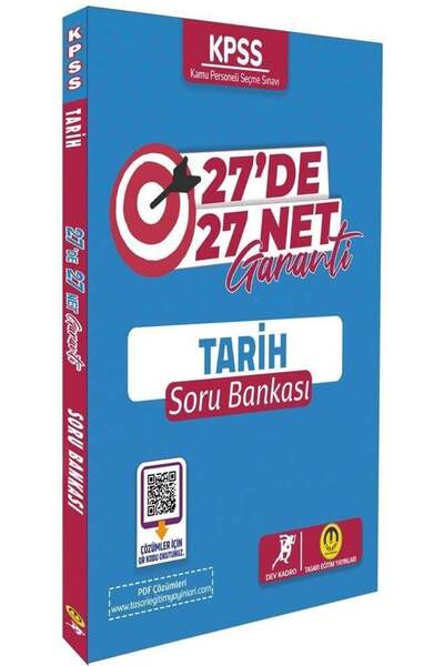 tasarı eğitim yayınları KPSS Tarih 27 de 27 Net Garanti Soru Bankası