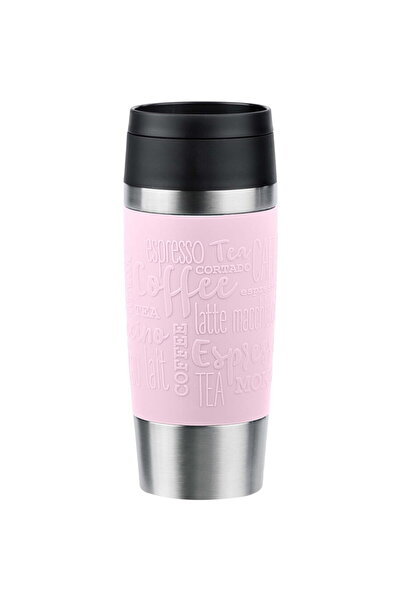 emsa CANĂ DE CĂLĂTORIE Cană termică clasică (roz deschis/oțel inoxidabil, 0,3...