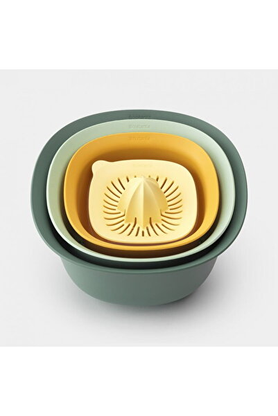 Brabantia Tasty+ set, 2 mixing bowls, strainer and juicer