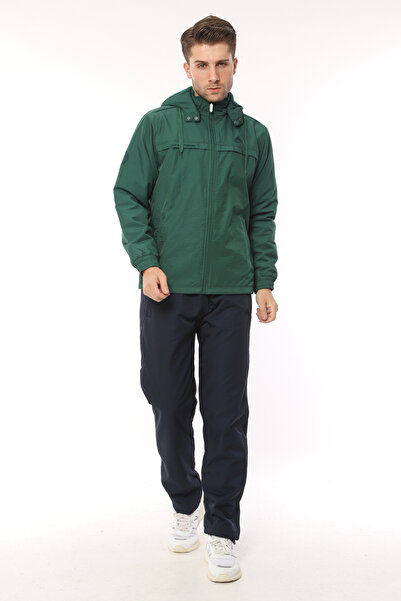 SOCCER Inside Is Polar Twill Fabric Hooded Large Size Men's Tracksuit Set 4326