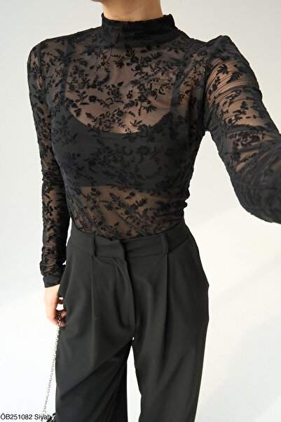 bunubanayolla Flok Desenli Bluz