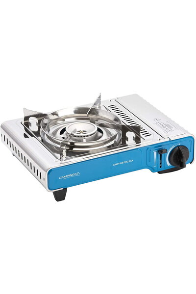 Campingaz Gas cooker CampBistro DLX (silver/blue, one-flame cooker)