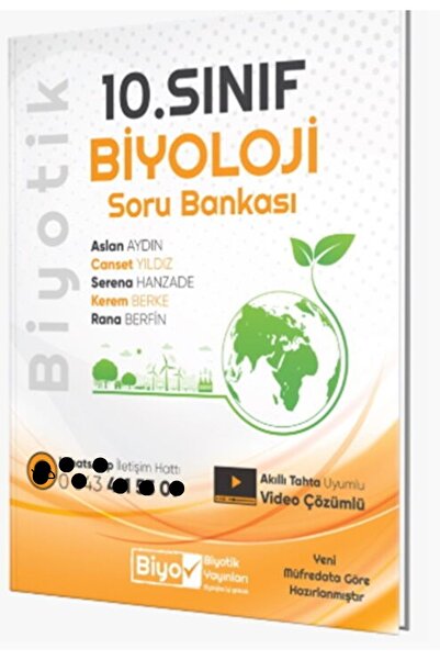 Biyotik Yayınları Biyotik 10. Sınıf Biyoloji Soru Bankası