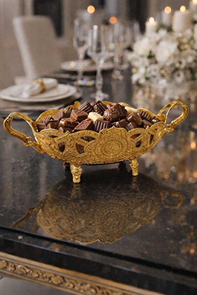 RASHA COLLECTION Orta Boy Gold Gondol Şekerlik