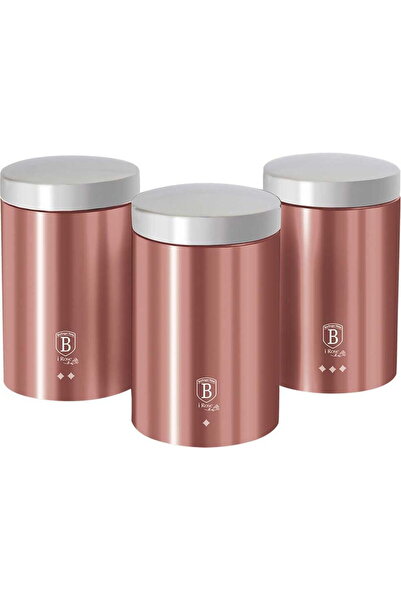 Berlinger Haus Set of 3 coffee, tea and sugar containers, 1.9 l I-Rose Line Collection BH-6270