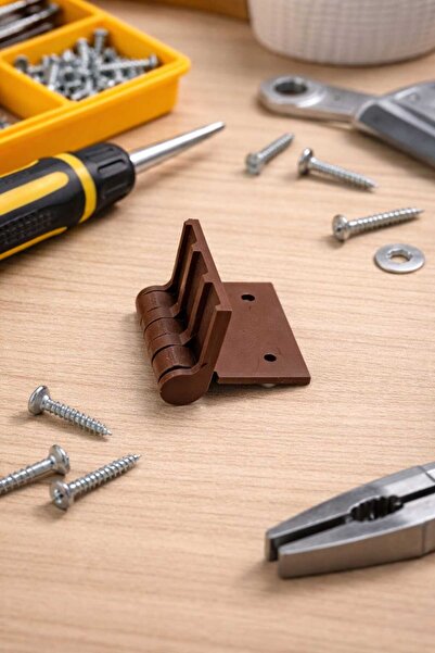 Mayah Concept 3D Dolap Kapak Menteşesi – Kahverengi – Vidalı Mobilya Menteşesi