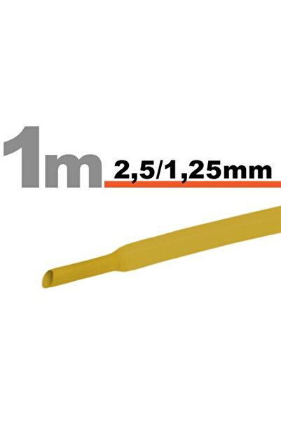 Handy Heat shrink tube Yellow • 2.5 / 1.25mm