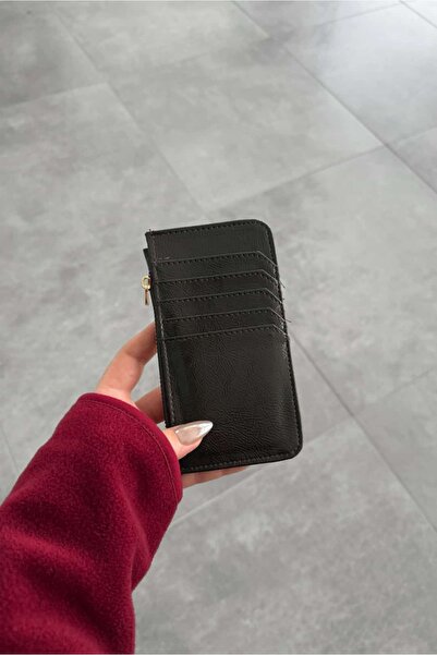 Yuka Atelier Faux Leather Wallet with Shiny Nomu Card Holder Detail