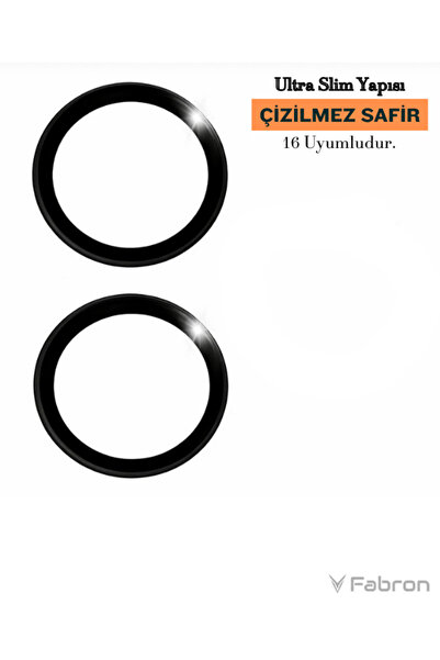 Orijinal Safir Lens iPhone 16 Kamera Lens Koruyucu Çizilmez Safir Kaplama Koruma