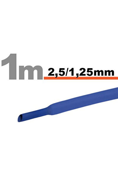 Handy Heat shrink tubeBlue • 2.5 / 1.25 mm