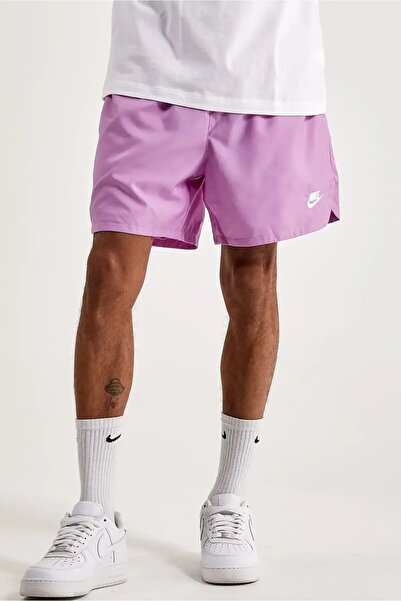 Nike Nsw Woven Flow Shorts Men's Lilac Color Lined Sports Shorts
