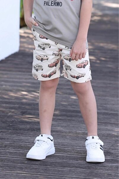 Alesaei-mondo tondo شورت ولادي بصور سيارات 4134