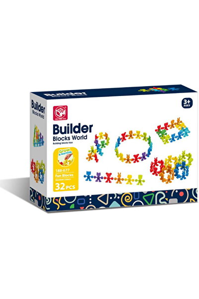 OEM Joc de constructie STEAM - Animalute vesele (32 piese)