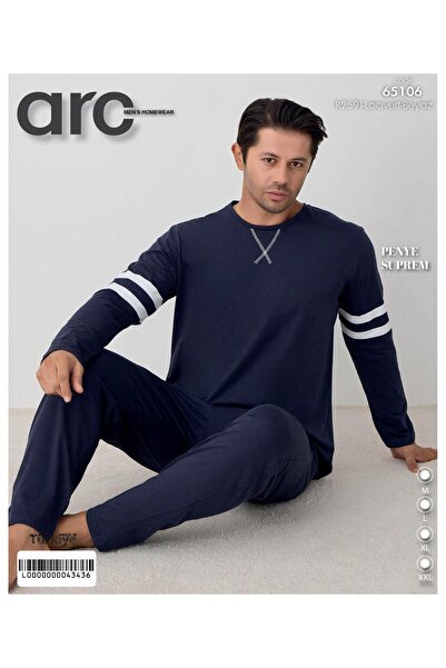 Mihra Single Jersey Men's Pajama Set Pjf6510605