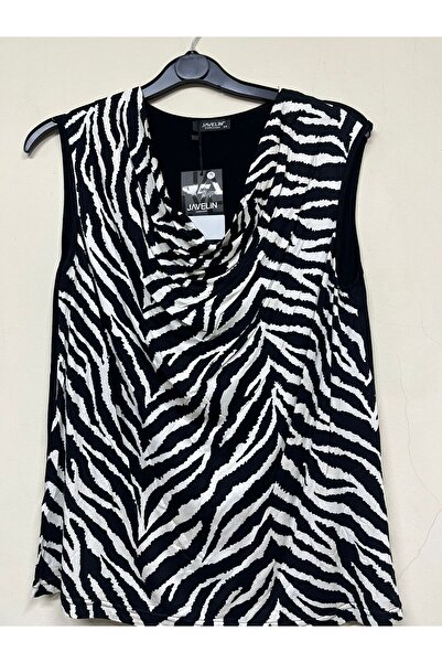 Javelin Collection Degaje Yaka Empi̇rme Baskili Bluz