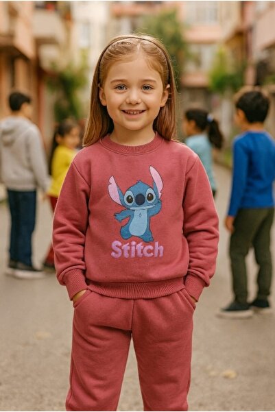 Kidsmadamiko Детски комплект от горнище и долнище с цифров принт, 3 нишки, подплатени с шерпа, за момичета и момчета