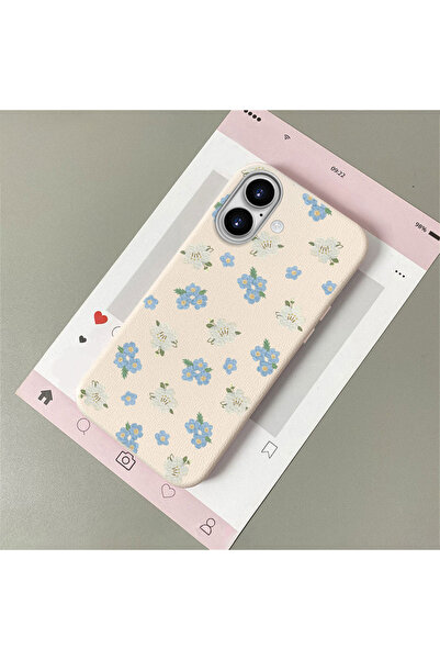 Hontinga iPhone 16 Uyumlu Deri Dokusu Anti Düşme Yumuşak Silikon Telefon Kılı...