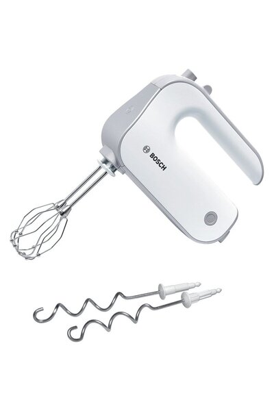 Bosch MFQ4030 500 W 5 speeds Super Silent 2 stainless steel whisks FineCreamer White/Silver