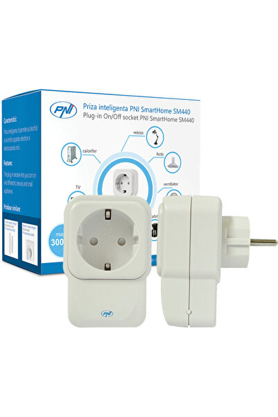 PNI Έξυπνη πρίζα SmartHome SM440 για ενεργοποίηση / απενεργοποίηση σε οποιαδή...