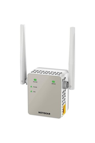 NETGEAR AC1200 WiFi Range Extender - 802.11ac, 1PT, Wall-plug Ext. Ant
