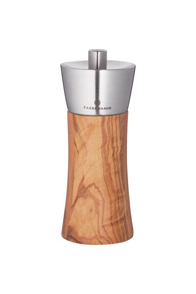 zassenhaus Augsburg Olive Wood Manual Salt Grinder, 14 cm