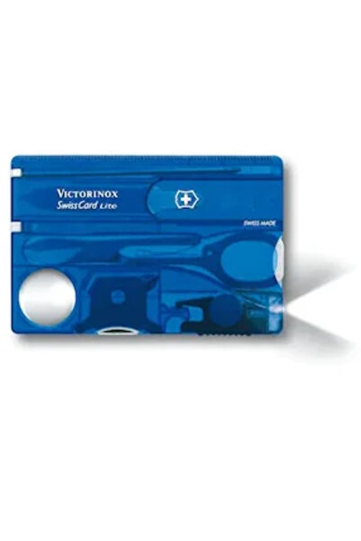 Victorinox SWISSCARD LITE albastru transparent
