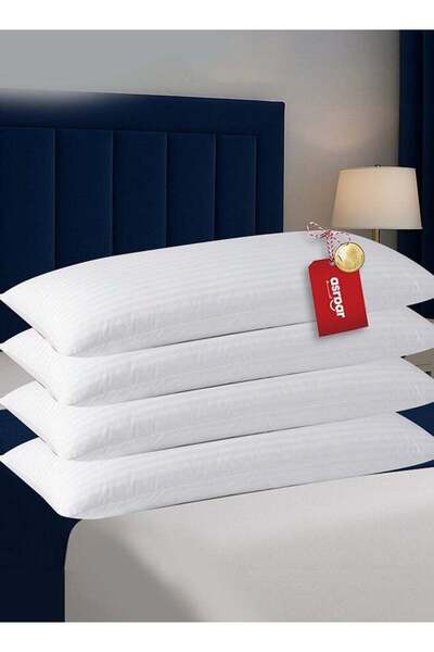 Asraar 4 Piece | Long Sleeping Pillow Microfiber - White 150x50cm