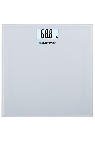 Blaupunkt BSP301 Bathroom Scale, digital, 150 kg, glass platform, 2 x AAA, Grey