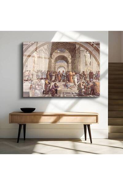gurbaart Raffaello Atina Okulu Klasik Sanat Temperli Cam Elegant Tablo Sanat ...