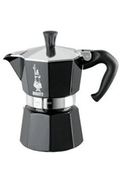 Bialetti Moka Express, 3 cups, Aluminum, Black
