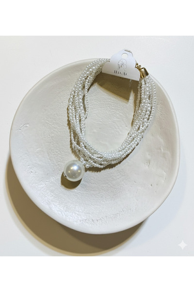 Hilals Butik İnci Uçlu Çoklu Kolye