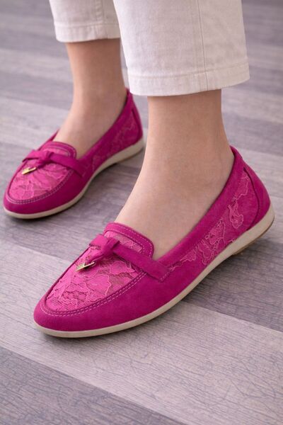 Gönülden Tasarım Lace Design Comfortable Women's Ballerinas