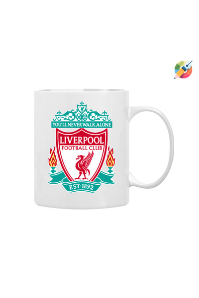 CERCİBAZAAR كأس مطبوع بشعار ليفربول