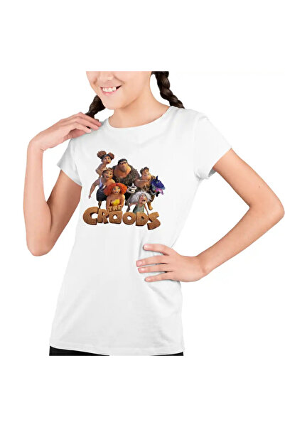 OEM Tricou Copii Fete The Croods Actiune in Epoca de Piatra Familia Crood