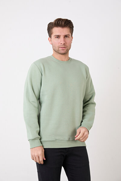 Erkek Bisiklet Yaka Basic Sweatshirt