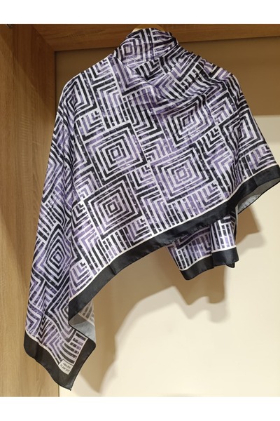 ESİMA Kare Desenli Pamuksu Şal