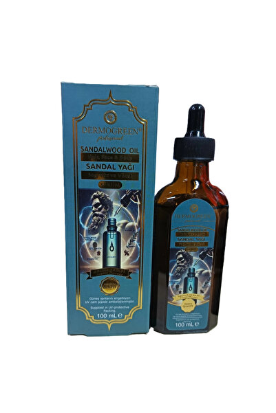 DERMOGREEN Sandalwood Oil (Sandalwood Oil Serum) Hair, Face and Body 100ml,