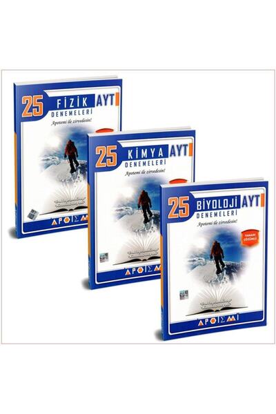 Apotemi Yayınları Apotemi Ayt Fizik Kimya Biyoloji 25'li Deneme Seti 3 Kitap ...