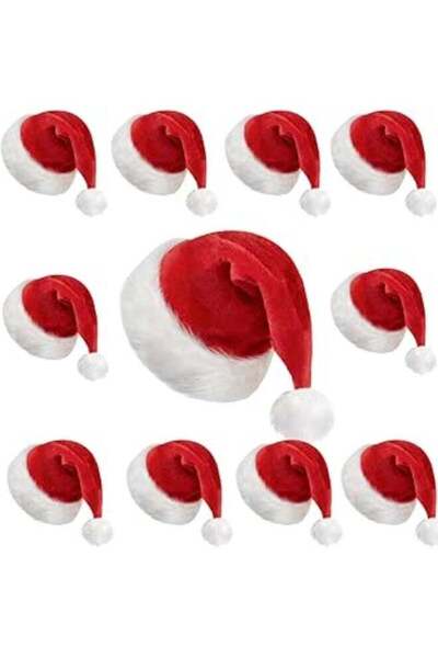 festive قبعة سانتا القطيفة للجنسين، قبعة كلوز حمراء مخملية لعيد الميلاد