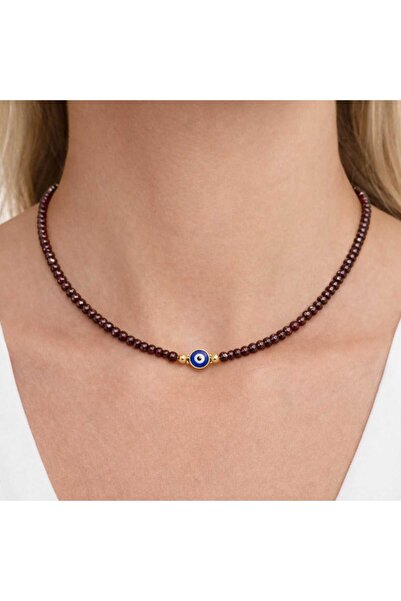 Bittox Special Evil Eye Beaded Pearl Necklace for Women-Minimal Stylish and E...