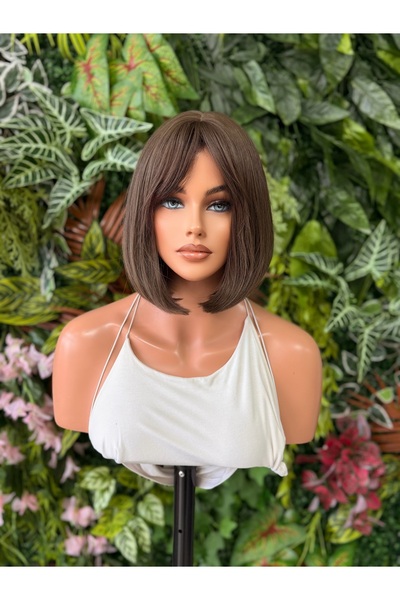 favorim peruk Koyu kumral küt boylarda peruk
