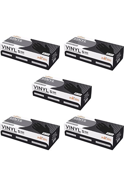 Zalcoon قفازات فحص فينيل للاستخدام مرة واحدة، 4.5 غرام، خالية من اللاتكس والبودرة