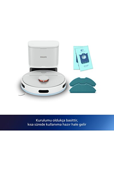 Philips Çöp Boşaltma İstasyonlu Robot Süpürge 6000 PA Türk Kahve Makinesi