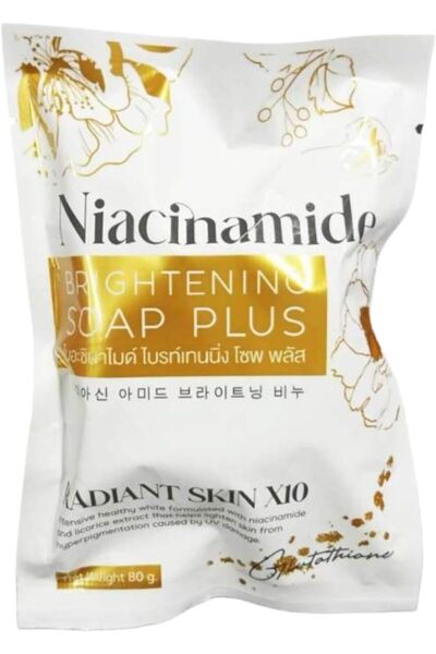 AR صابون نياسيناميد لتفتيح البشرة بلس، 80 غرام، لبشرة مشرقة 10 مرات