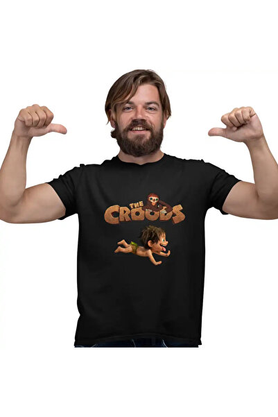 OEM Tricou Barbati The Croods Bebelus Epoca de Piatra Familia Crood