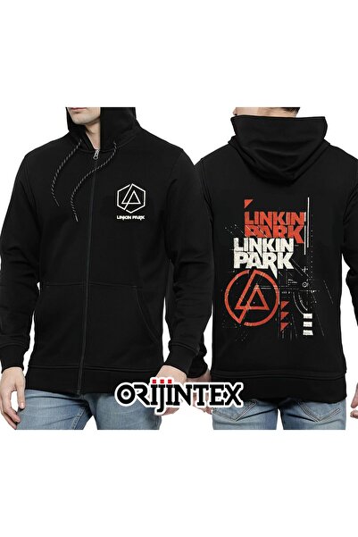 orijintex سويت شيرت بقلنسوة وسحاب من لينكين بارك